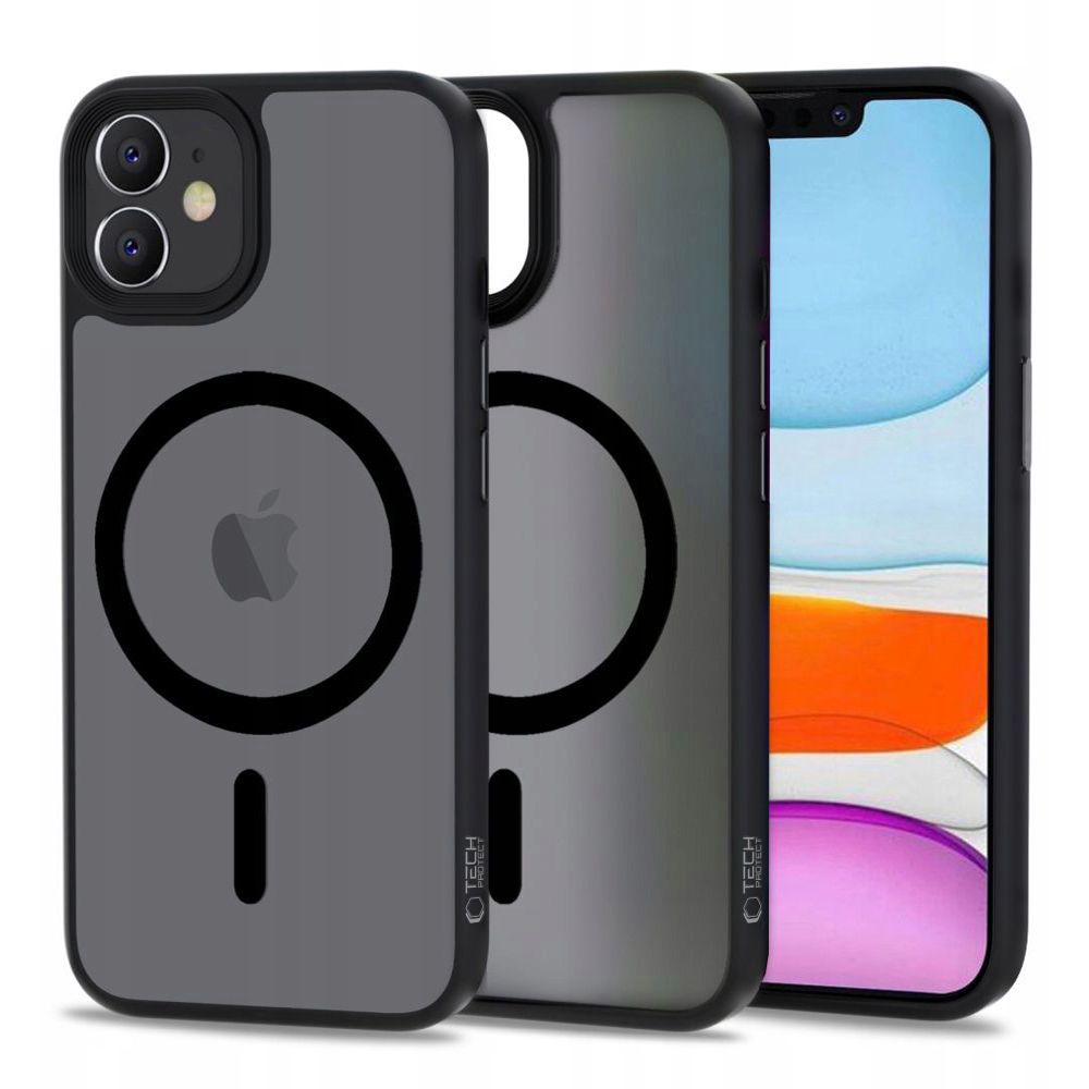 Tech-Protect MagMat MagSafe viedtālruņa apvalks iPhone 11 - matēts melns