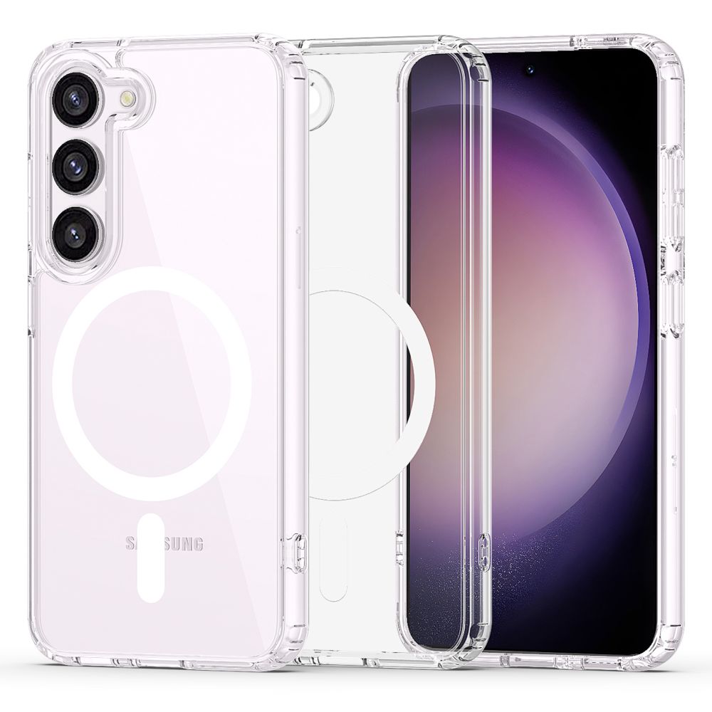 Tech-Protect FlexAir Hybrid Magnētiskais viedtālruņa apvalks Samsung Galaxy S23 - caurspīdīgs