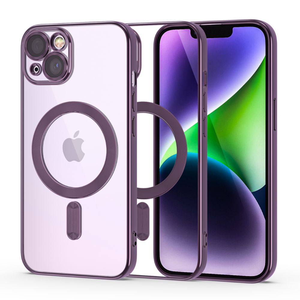 Tech-Protect MagShine Line MagSafe iPhone 14 apvalks - violeta