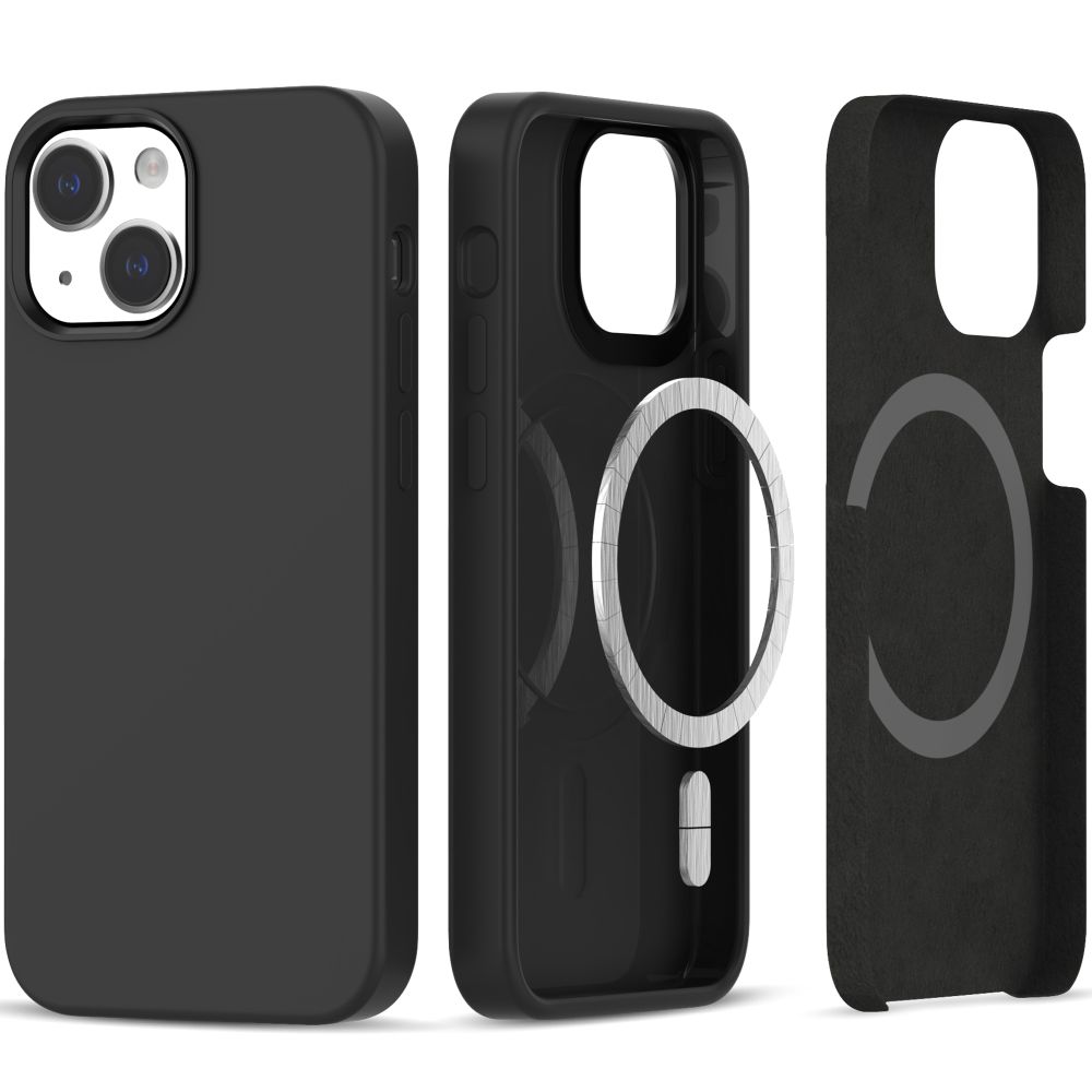 Tech-Protect Silikona Magnētiskais viedtālruņa apvalks iPhone 13 / 14 - Melns