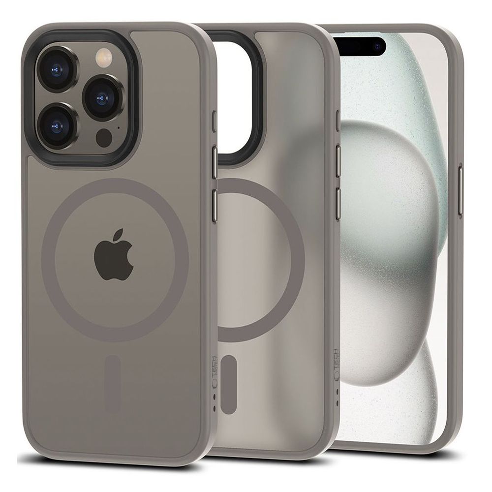 Tech-Protect MagMat Magnētiskais viedtālruņa apvalks iPhone 15 Pro - titāna matēts