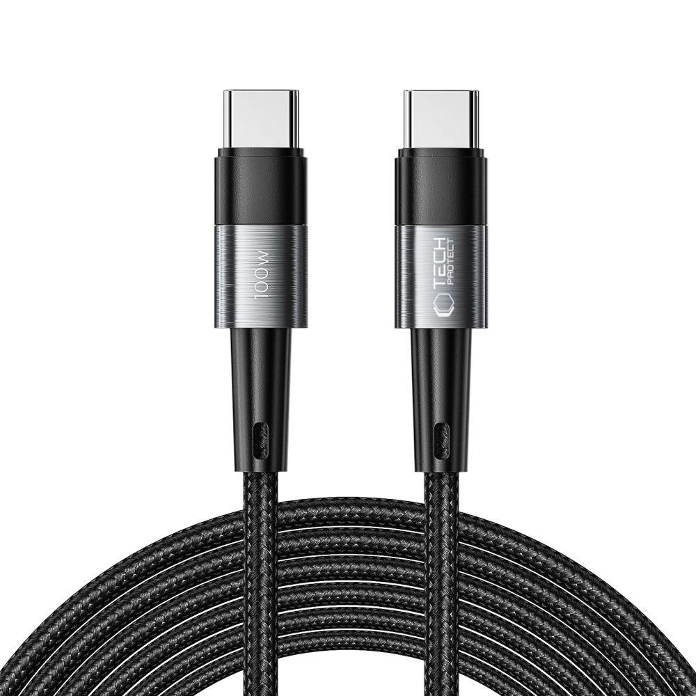 Tech-Protect UltraBoost USB-C / USB-C PD kabelis 100W 5A 3m - pelēks