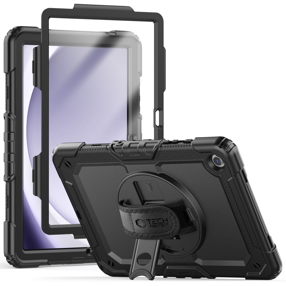 Tech-Protect Solid360 viedtālruņa apvalks Samsung Galaxy Tab A9 8.7 X110 / X115 - melns