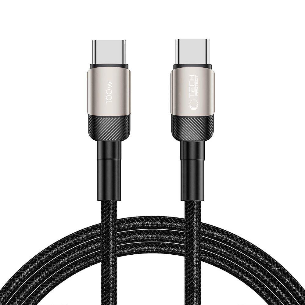 Tech-Protect UltraBoost Evo USB-C / USB-C PD kabelis 100W 5A 2m - titāna krāsā