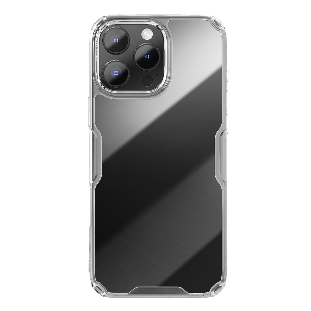 Nillkin Nature Pro vāciņš iPhone 16 Pro Max - caurspīdīgs un balts