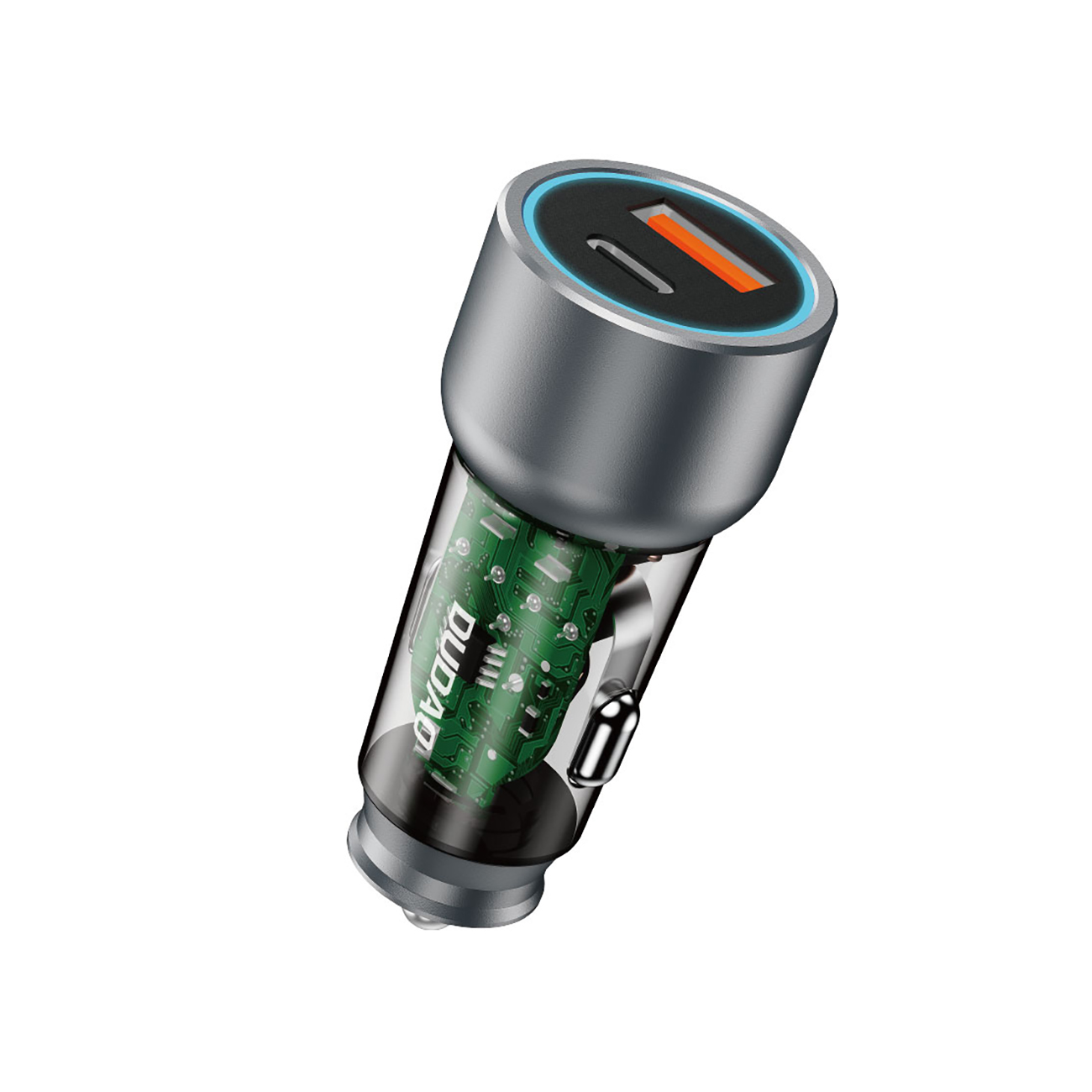 Dudao R4T 25W USB-A / USB-C Car Charger - Gray