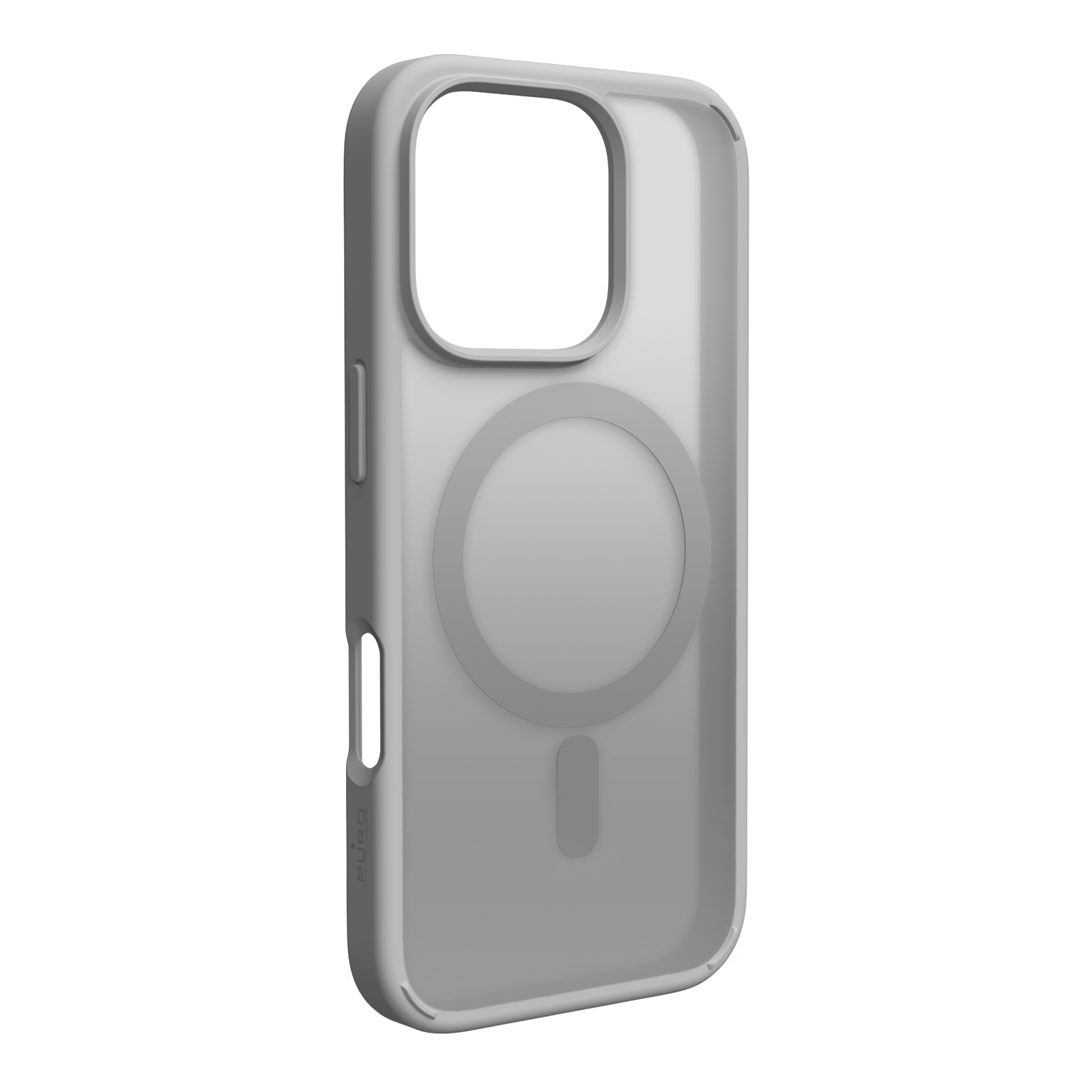 Puro Gradient Magnētiskais silikona viedtālruņa apvalks iPhone 16 Pro - sudraba