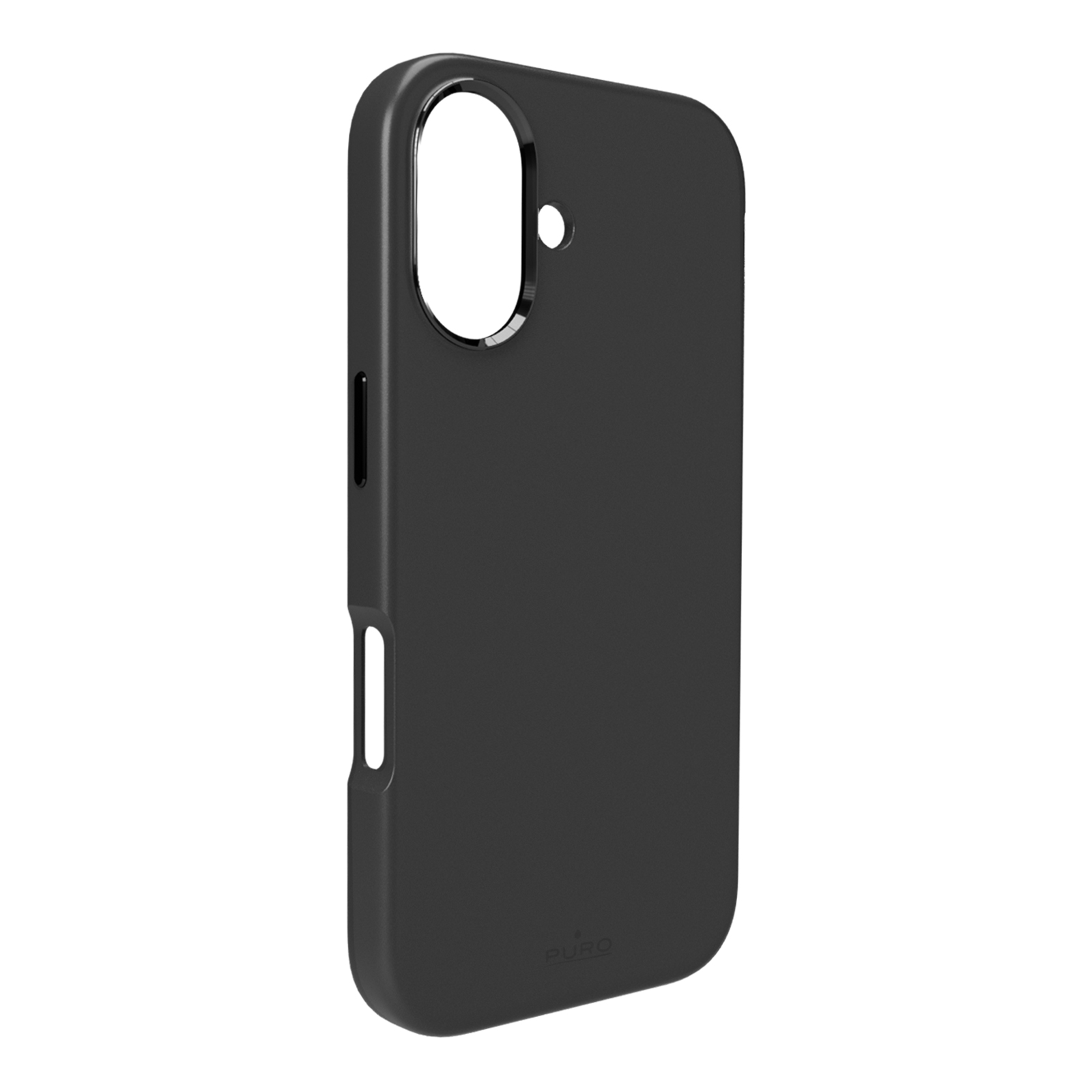 Puro Icon Mag Pro Magnētiskais Silikona viedtālruņa apvalks iPhone 16 - Melna