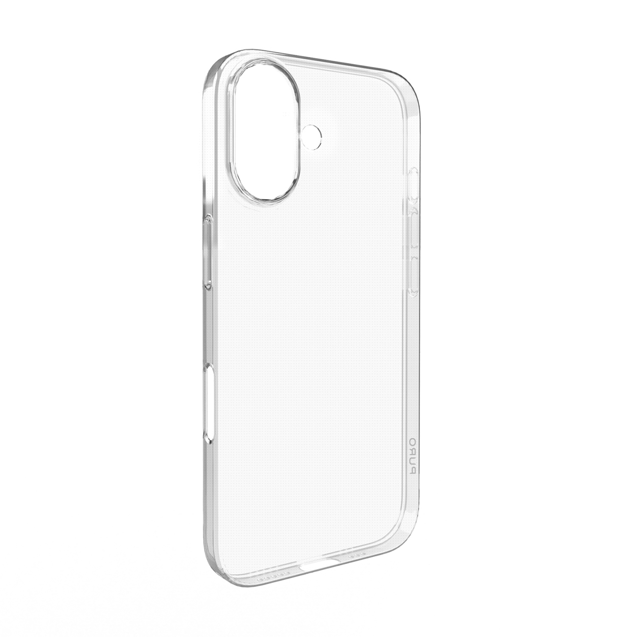 Puro 03 Nude silikona viedtālruņa apvalks iPhone 16 - caurspīdīgs