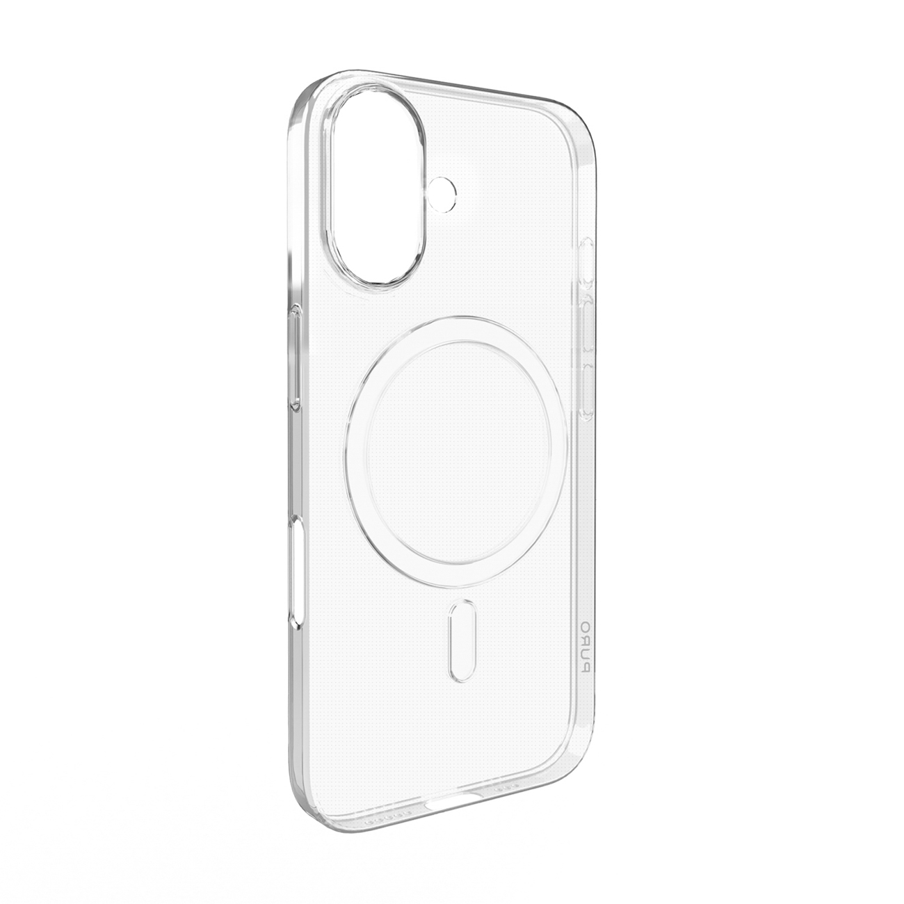 Puro 03 Mag magnētiskais silikona viedtālruņa apvalks iPhone 16 - caurspīdīgs