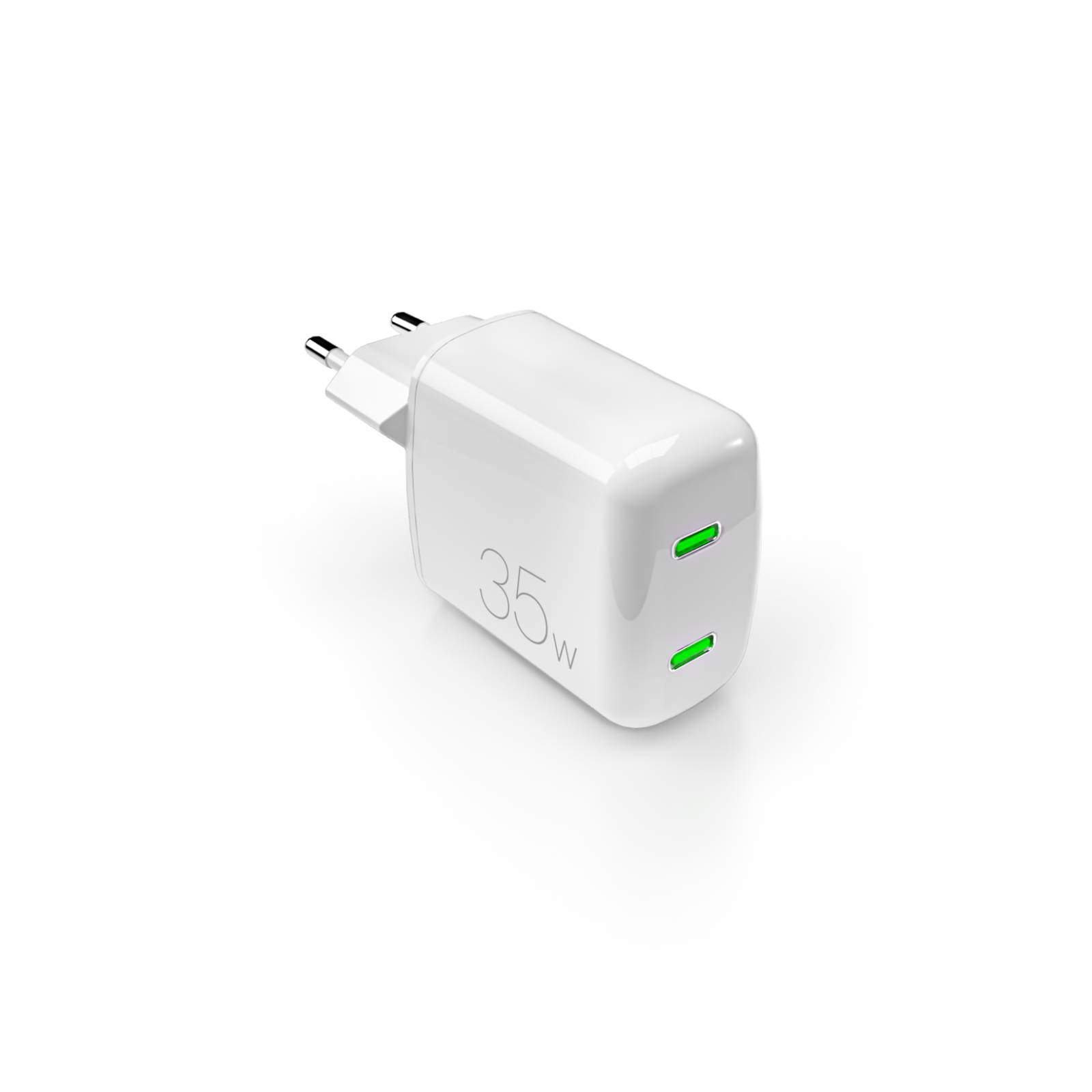 Puro MiniPro 35W GaN 2x USB-C Зарядное устройство - белый