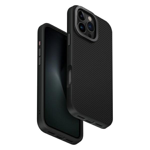Uniq Keva Max Magclick uzlādes viedtālruņa apvalks iPhone 16 Pro Max - melns