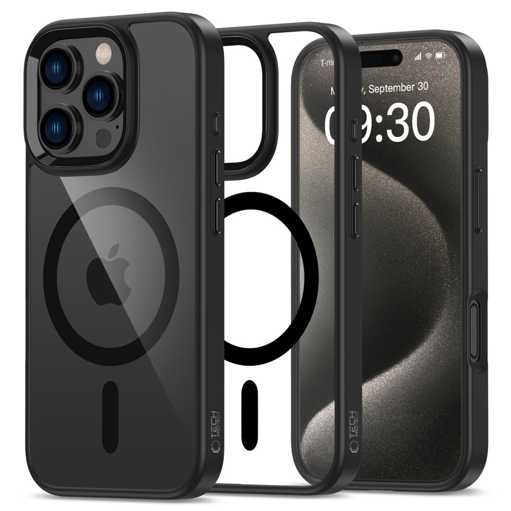 Tech-Protect MagMat Magnētiskais viedtālruņa apvalks iPhone 16 Pro - caurspīdīgs