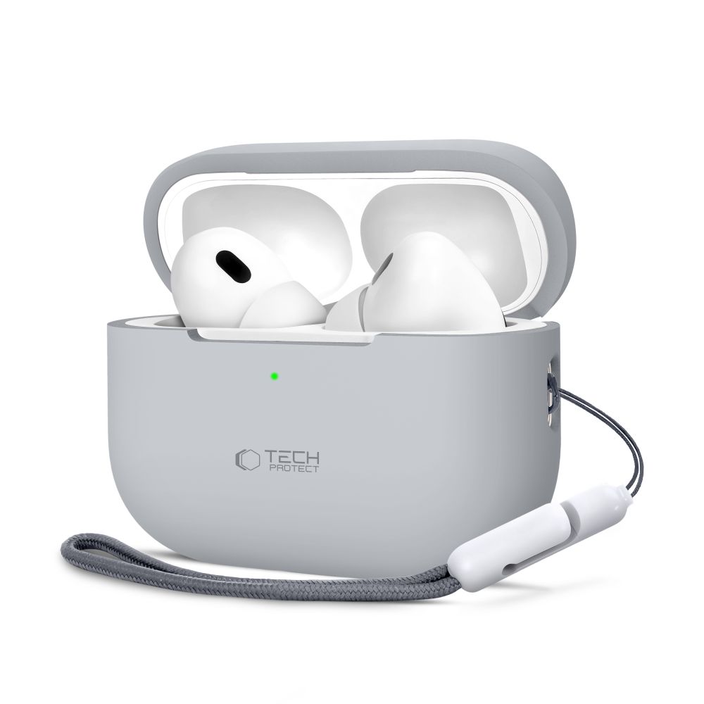 Tech-Protect silikona apvalks Apple AirPods Pro 1 / 2 - pelēks