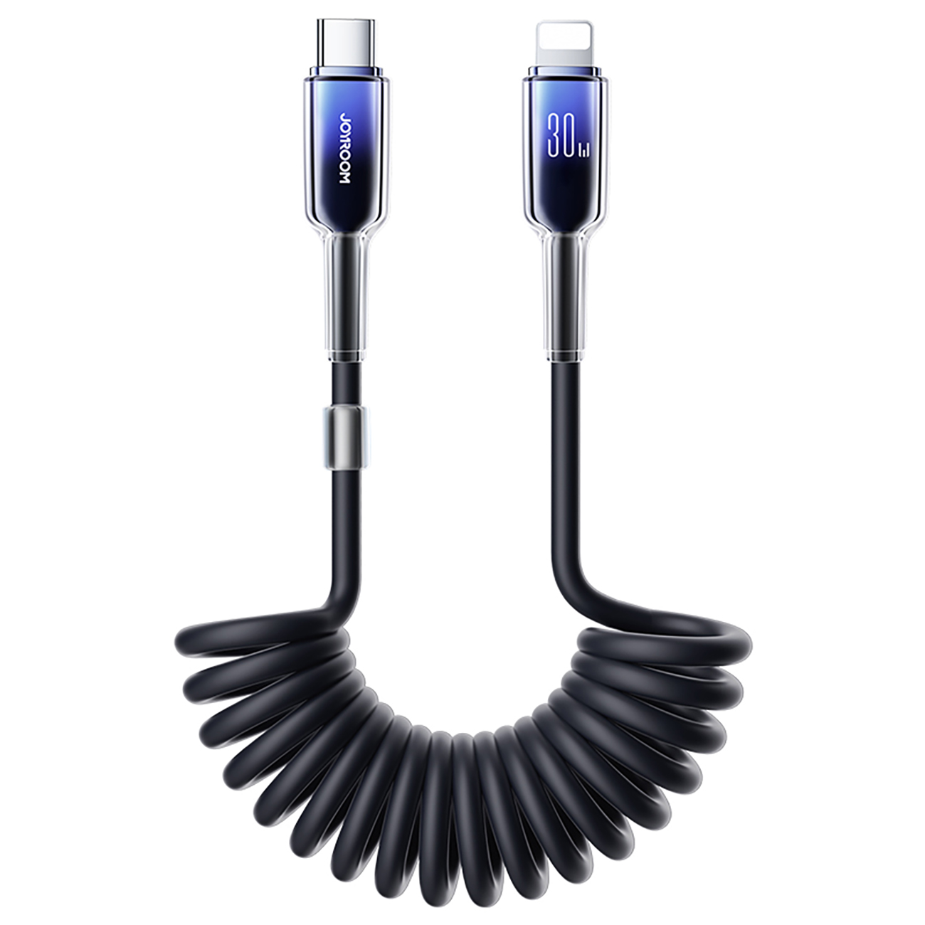 USB-C - Lightning kabelis Joyroom S-A43 30W 1.5m melns