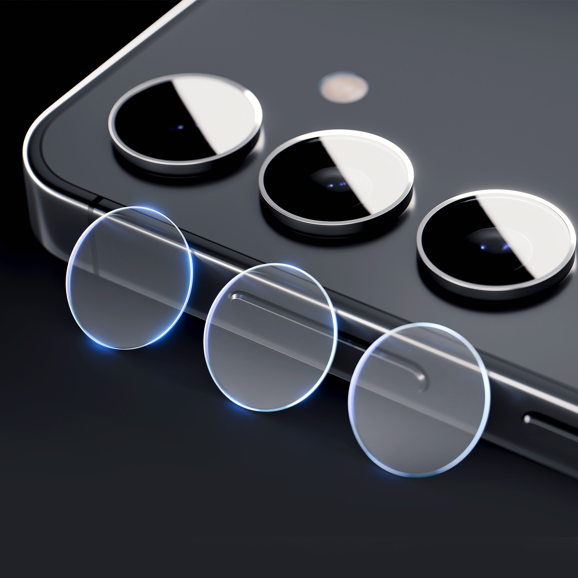 Гибридное стекло на камеру 3mk Lens Protection для Samsung Galaxy S24 FE