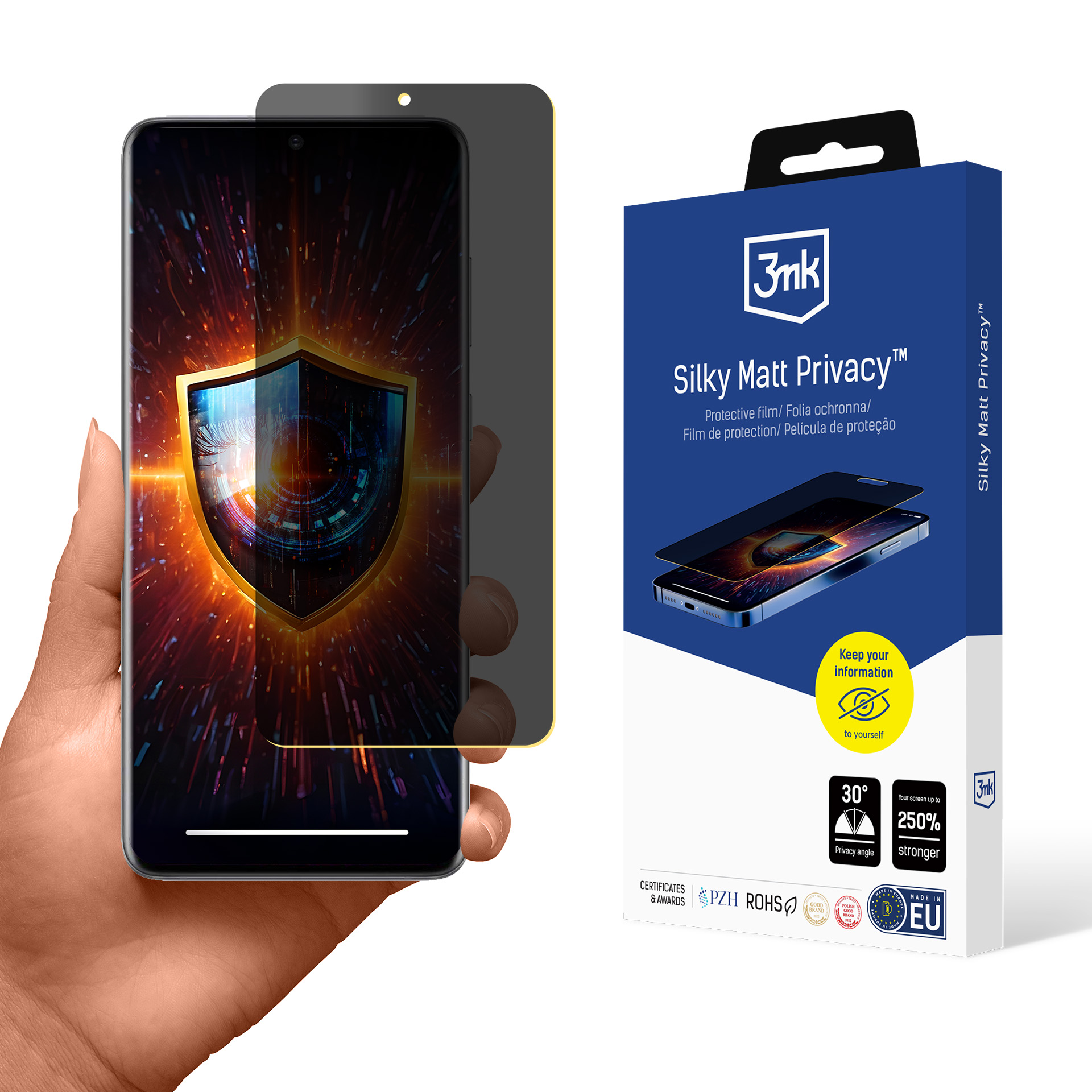 3mk Silky Matt Privacy Screen Protector aizsargstikls priekš Samsung Galaxy S20 Plus 5G