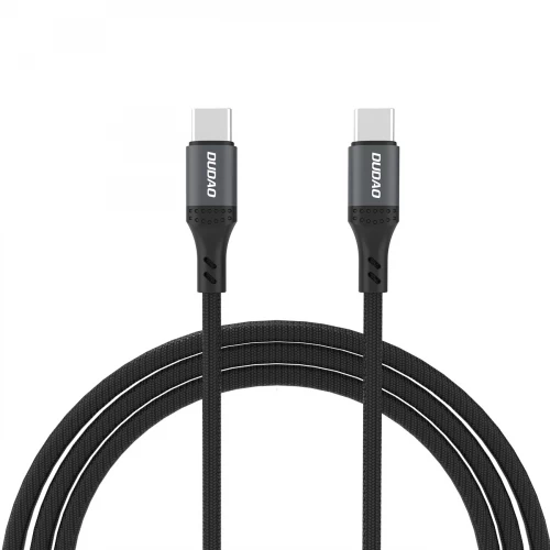USB kabelis Dudao L3CC melns Type-C / Type-C 120cm (līdz 60W)