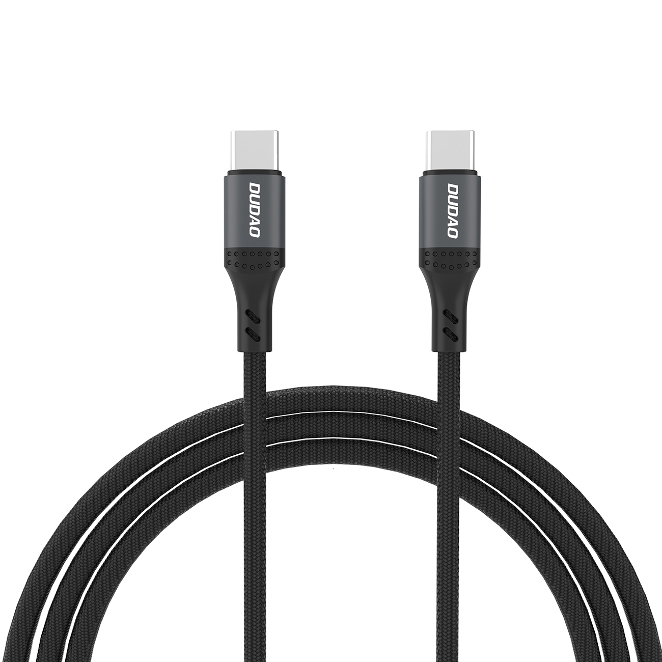 Dudao L3CC USB-C - USB-C 60W 1.2m pīts kabelis - melns