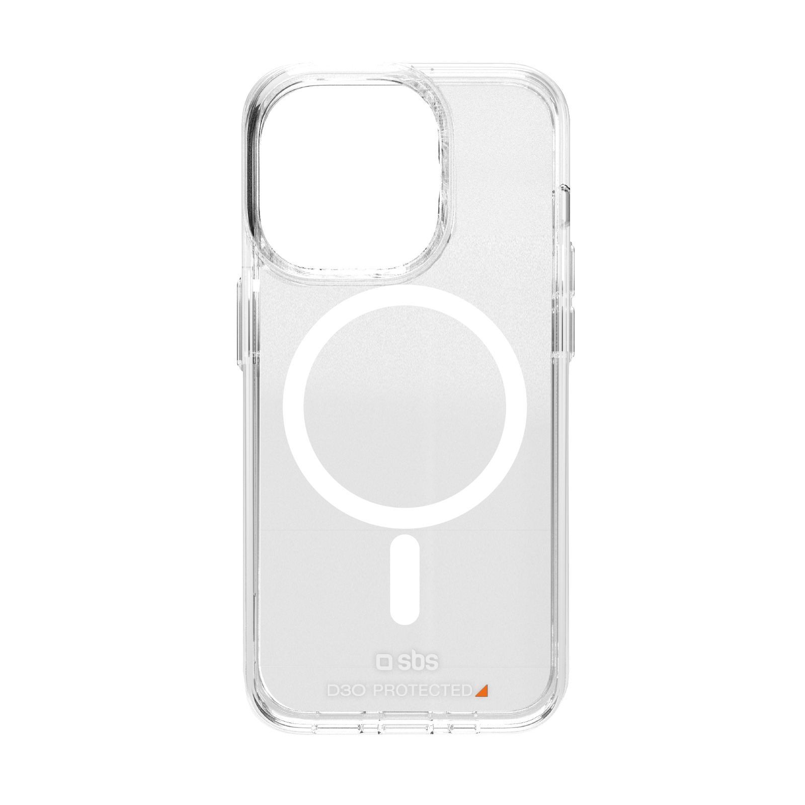 SBS D3O magnētiskais MagSafe apvalks iPhone 15 Pro viedtālrunim – caurspīdīgs