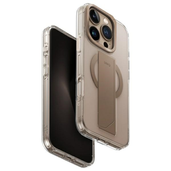 Uniq Heldro Max Magclick uzlādes viedtālruņa apvalks iPhone 16 Pro - zelta