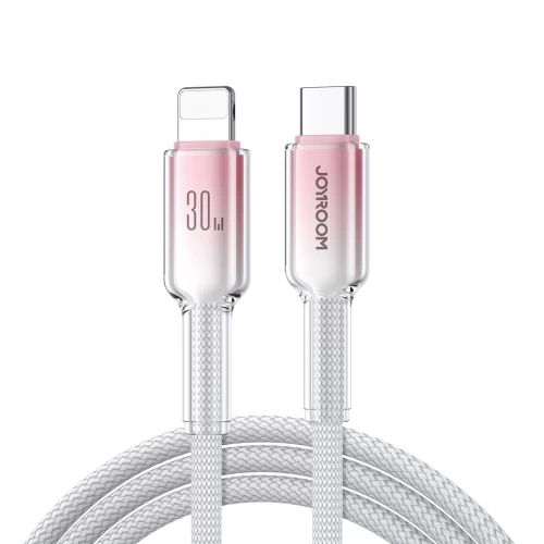 USB kabelis Joyroom S-A42 balts Type-C / Lightning 120cm (līdz 60W)