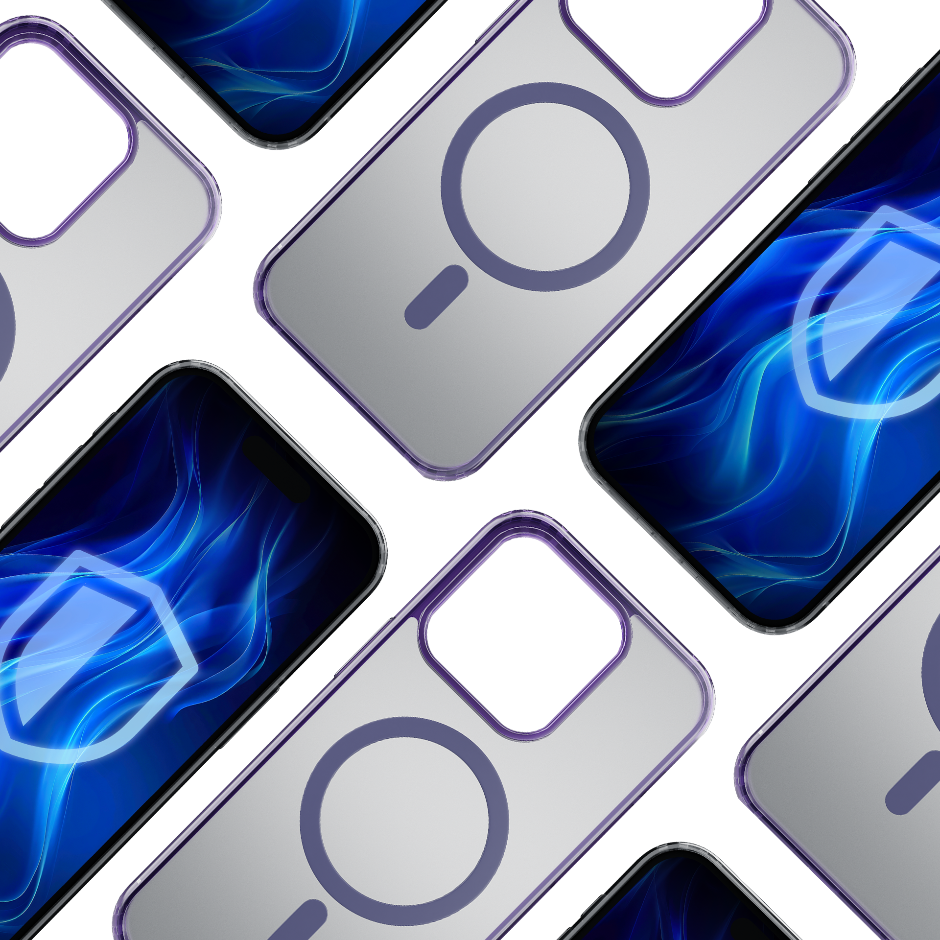 3mk Frosty Magnētiskais violets viedtālruņa apvalks Apple iPhone 16 Pro Max - violets