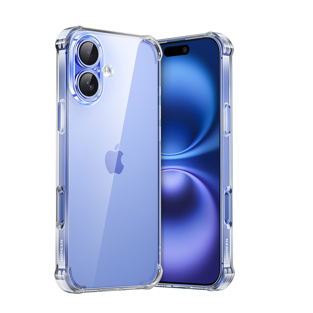 Ugreen Bright Cushion CA101 maciņš iPhone 16 Plus caurspīdīgs