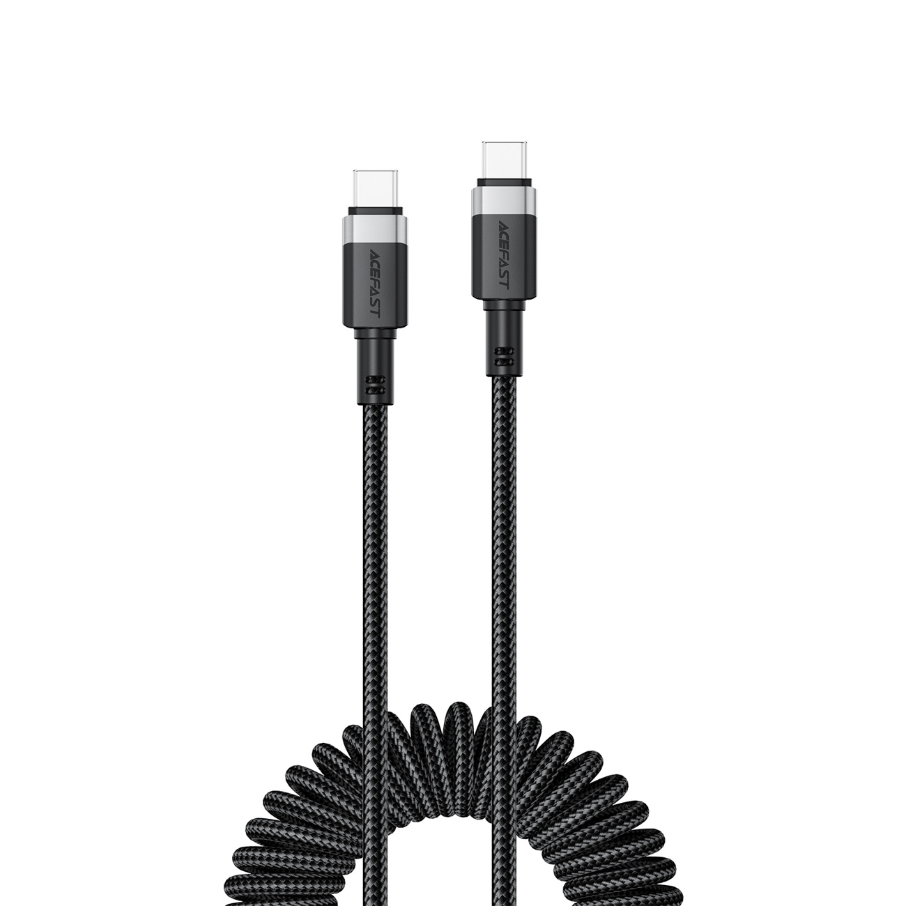 Acefast C14-03 USB-C - USB-C atsperu kabelis 480Mb/s 3A 1,2 m - melns