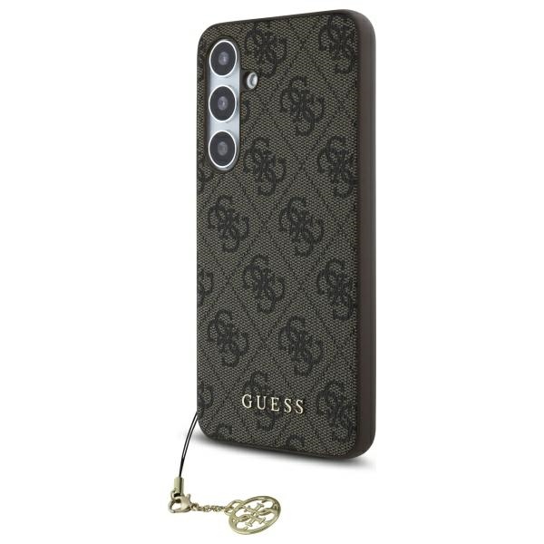 Guess GUHCS24FEGF4GBR S24 FE S721 brūns/brūns cietais apvalks 4G Piekariņu Kolekcija