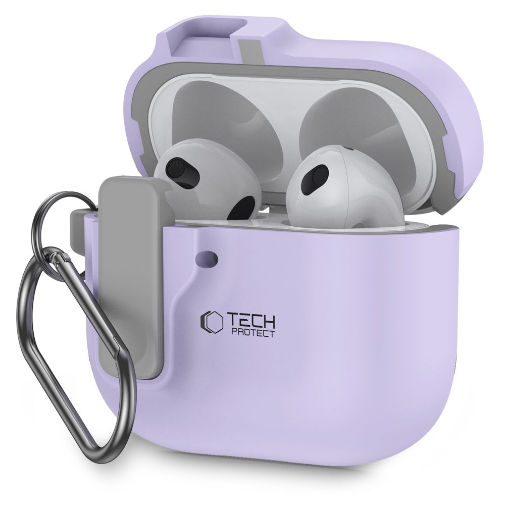 Tech-Protect plāns āķa apvalks AirPods 4 - violets