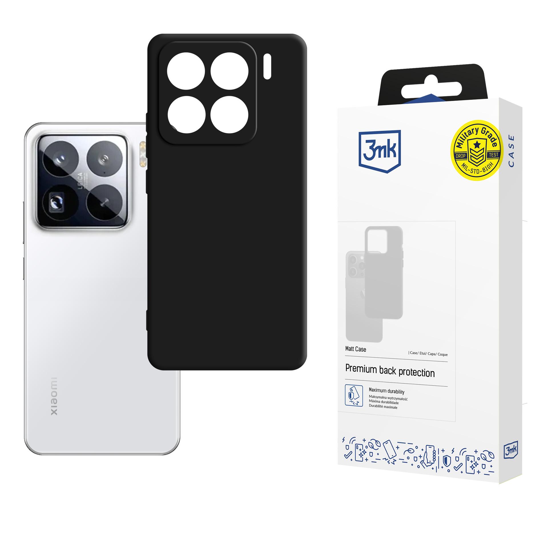 3mk Matēts viedtālruņa apvalks Xiaomi 15 Pro - melns