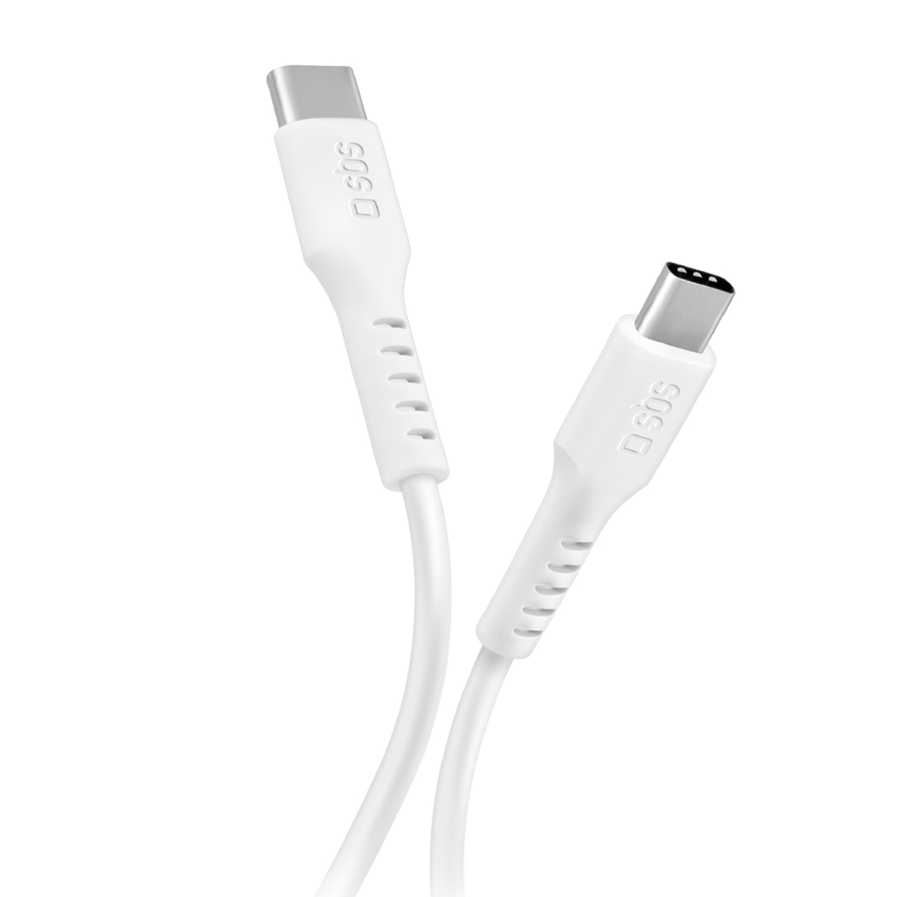 SBS TECABLETCC10W USB-C kabelis - USB-C Power Delivery 25W 1 m - balts