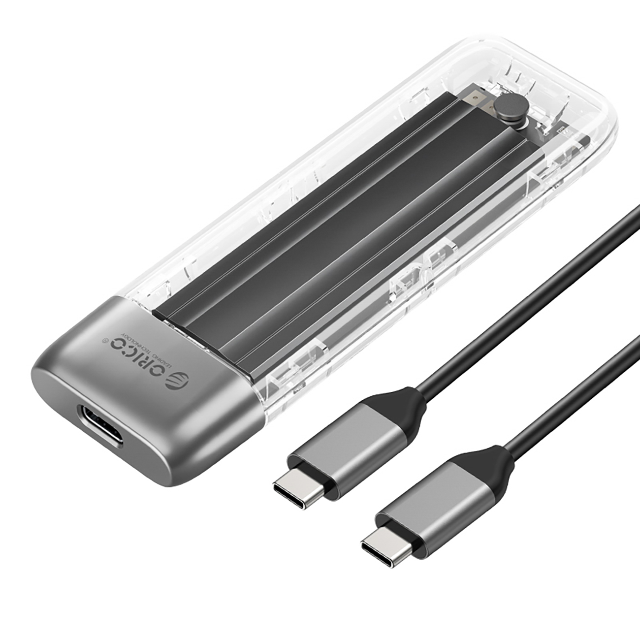 Orico TXM2-C3 M.2 NVME USB-C 3.2 10Gb/s disku ierīce - pelēka
