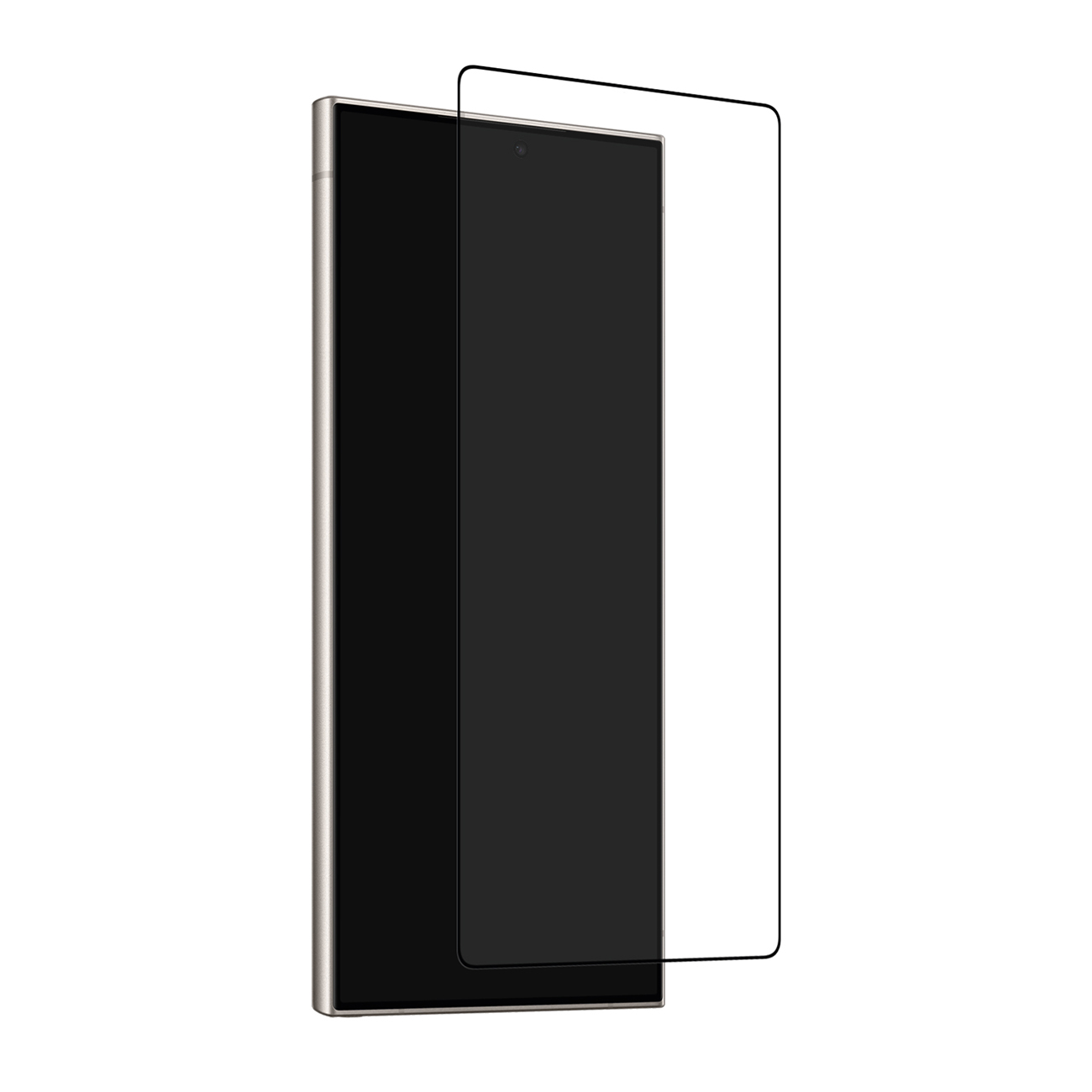 Puro Frame Aizsargstikls ar melnu rāmi Samsung Galaxy S25 Ultra