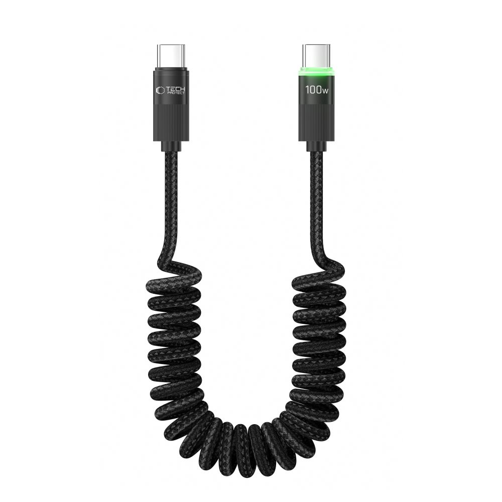 Tech-Protect UB20T Ultraboost USB Type-C kabelis PD100W/5A 180cm - melns