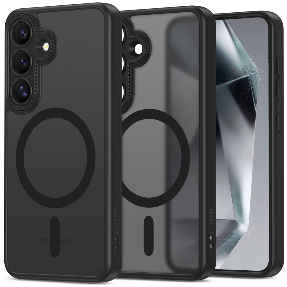 Tech-Protect MagCam Magnētiskais viedtālruņa apvalks Samsung Galaxy S25 - Melns