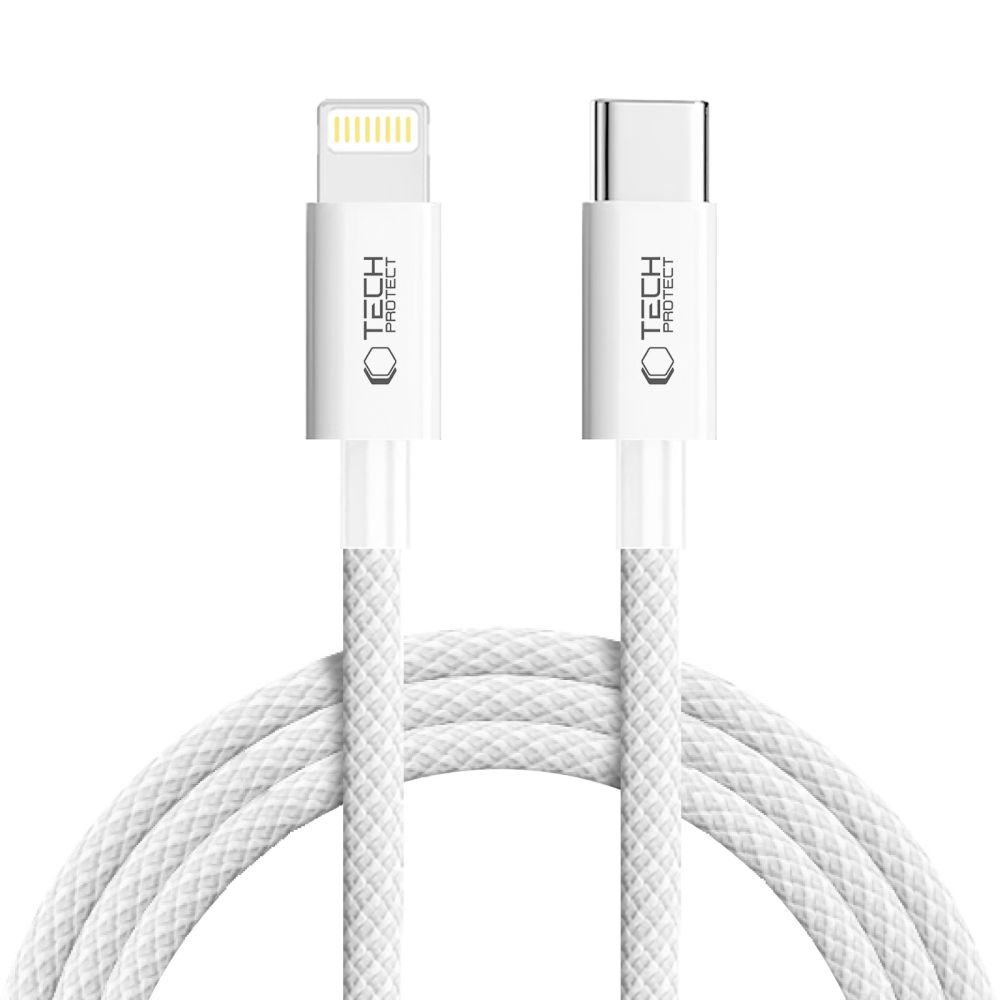 Tech-Protect UltraBoost USB-C / Lightning PD27W/3A kabelis 200 cm - pelēks