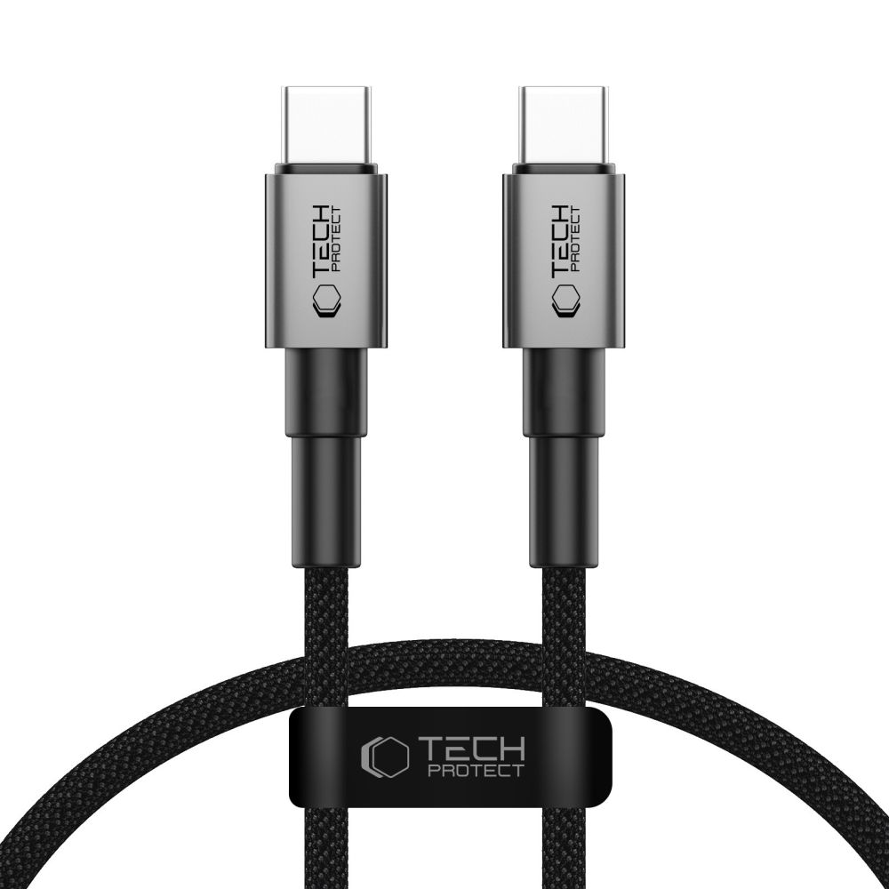 Tech-Protect UltraBoost DNA USB-C PD100W/5A kabelis 50cm - pelēks