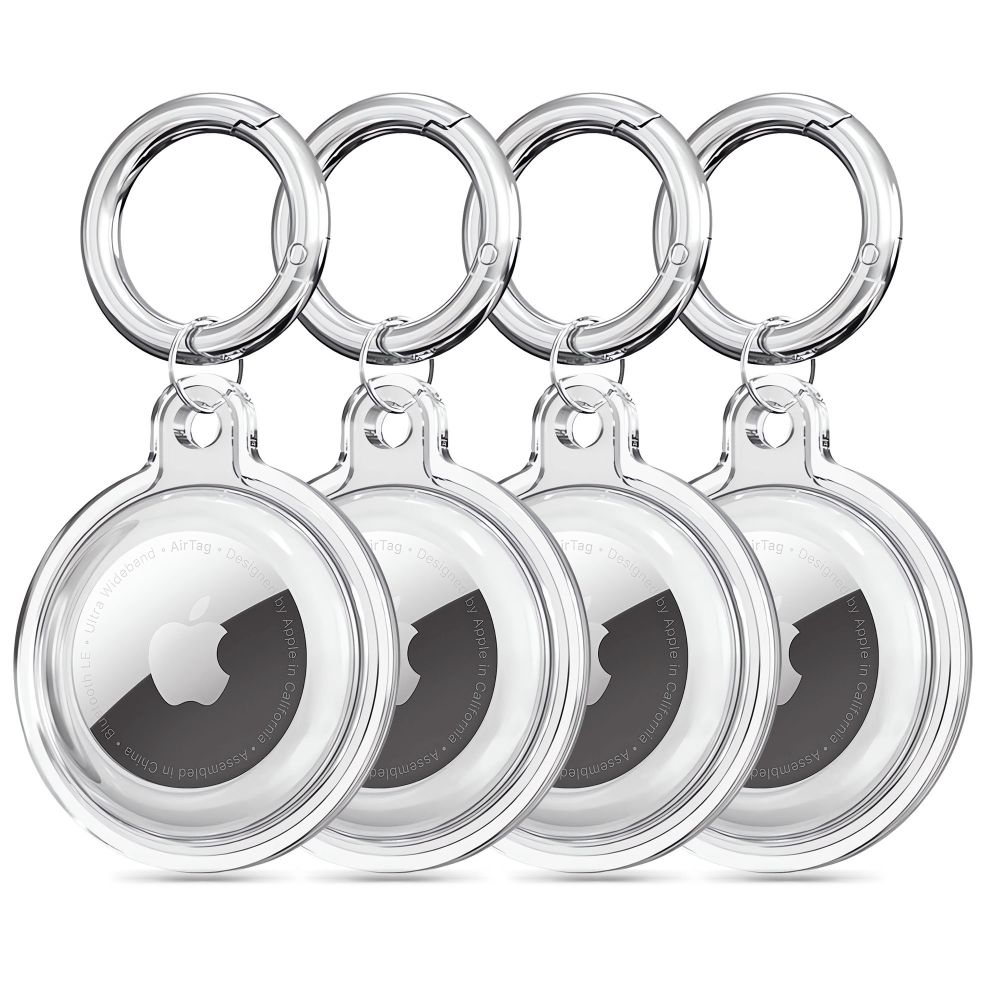 Tech-Protect Icon 4 komplekts viedtālruņa apvalks Apple AirTag - caurspīdīgs