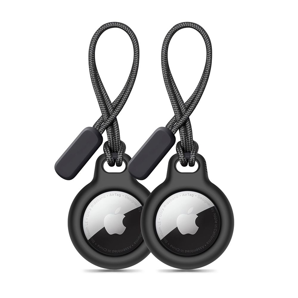 Tech-Protect Rough 2gab komplekts AirTag apvalks - melns