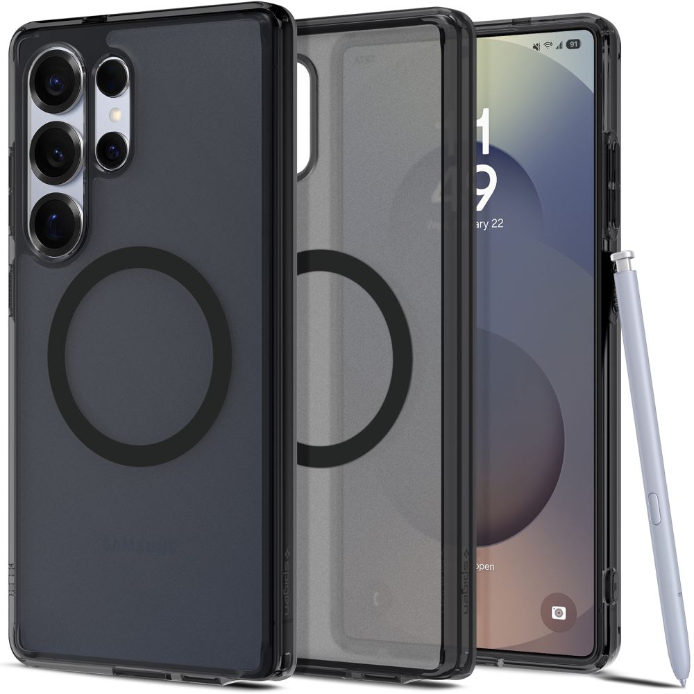 Spigen Ultra Hybrid Magnētiskais viedtālruņa apvalks Samsung Galaxy S25 Ultra - melns
