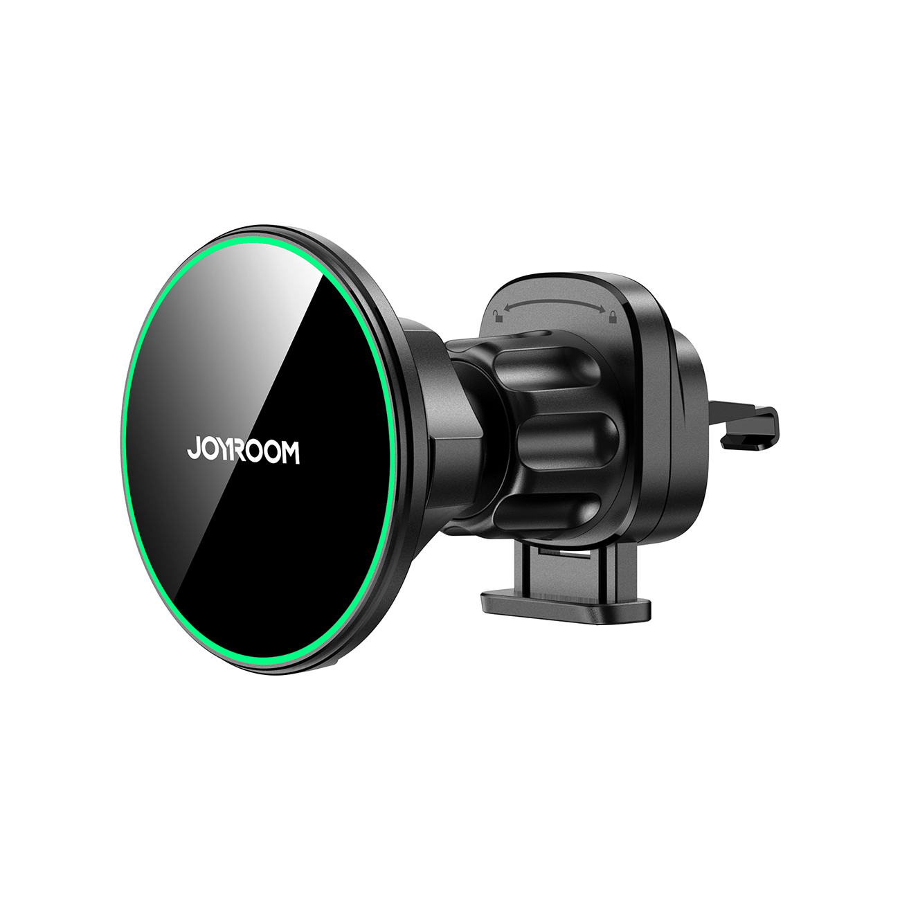 Magnētiskais bezvadu automašīnas lādētājs turētājs Joyroom JR-ZS412 melns