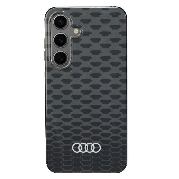 Audi IML Izšuvuma raksts Magnētiskais viedtālruņa apvalks S24 S921 melns/melns cietais apvalks AU-IMLMS24-Q5/D3-BK