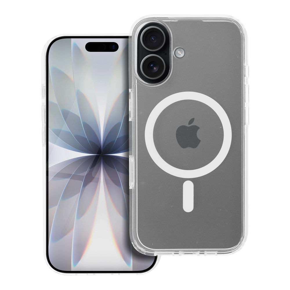 Caurspīdīgs Elite MAG COVER apvalks ar anti geltonēšanās funkciju, kameru vadības pogu un MagSafe IPHONE 17 – caurspīdīgs