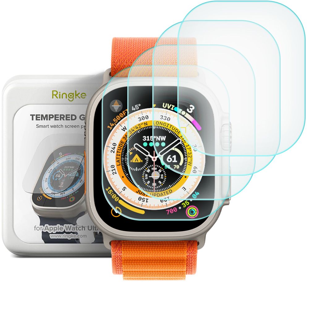 Ringke ID FC Stikls 4 komplekts rūdītais stikls Apple Watch Ultra 1 / 2 (49 mm)