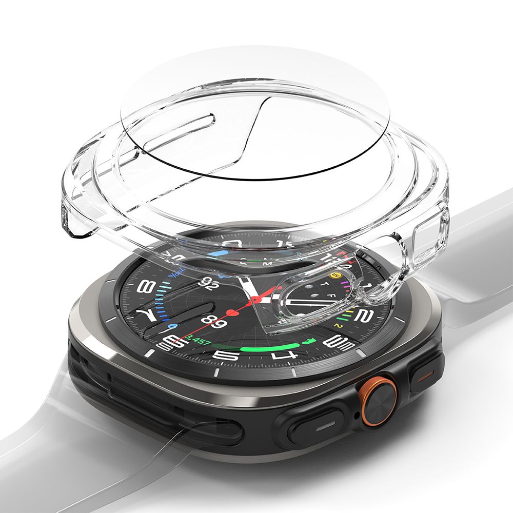 Ringke Slim un rūdītā stikla apvalks + stikla komplekts Samsung Galaxy Watch Ultra 47mm - caurspīdīgs