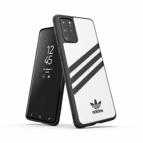Adidas PU formētais viedtālruņa apvalks Samsung Galaxy S20+ - balts un melns