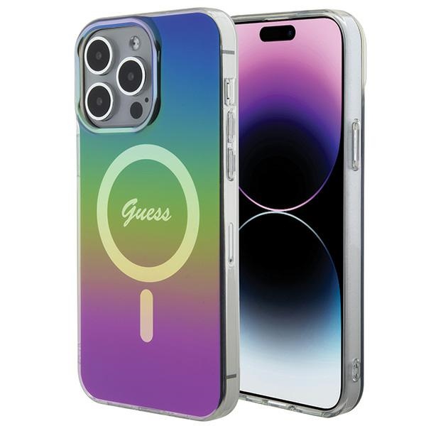 Guess IML Varavīksnes Magnētiskais viedtālruņa apvalks iPhone 15 Pro Max 6.7" - daudzkrāsains