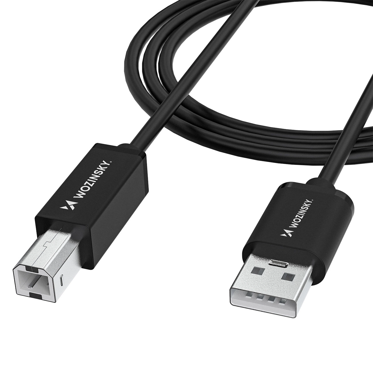 Wozinsky WKDDY4S USB-B - USB-A 480Mb/s kabelis 1m - melns